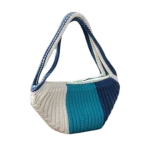 شنطة كروشيه كتف ملونة